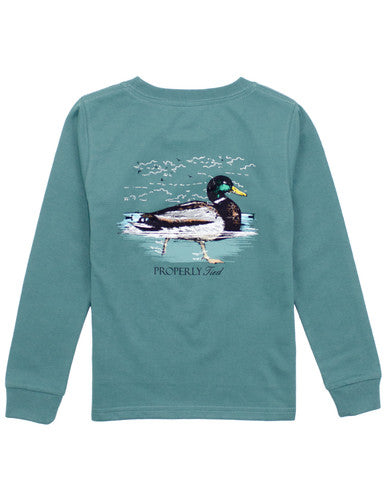 Swimming Mallard Long Sleeve Tee